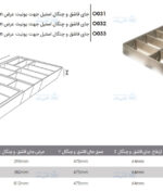 جای قاشق و چنگال استیل فانتونی مدل O031 تا O033