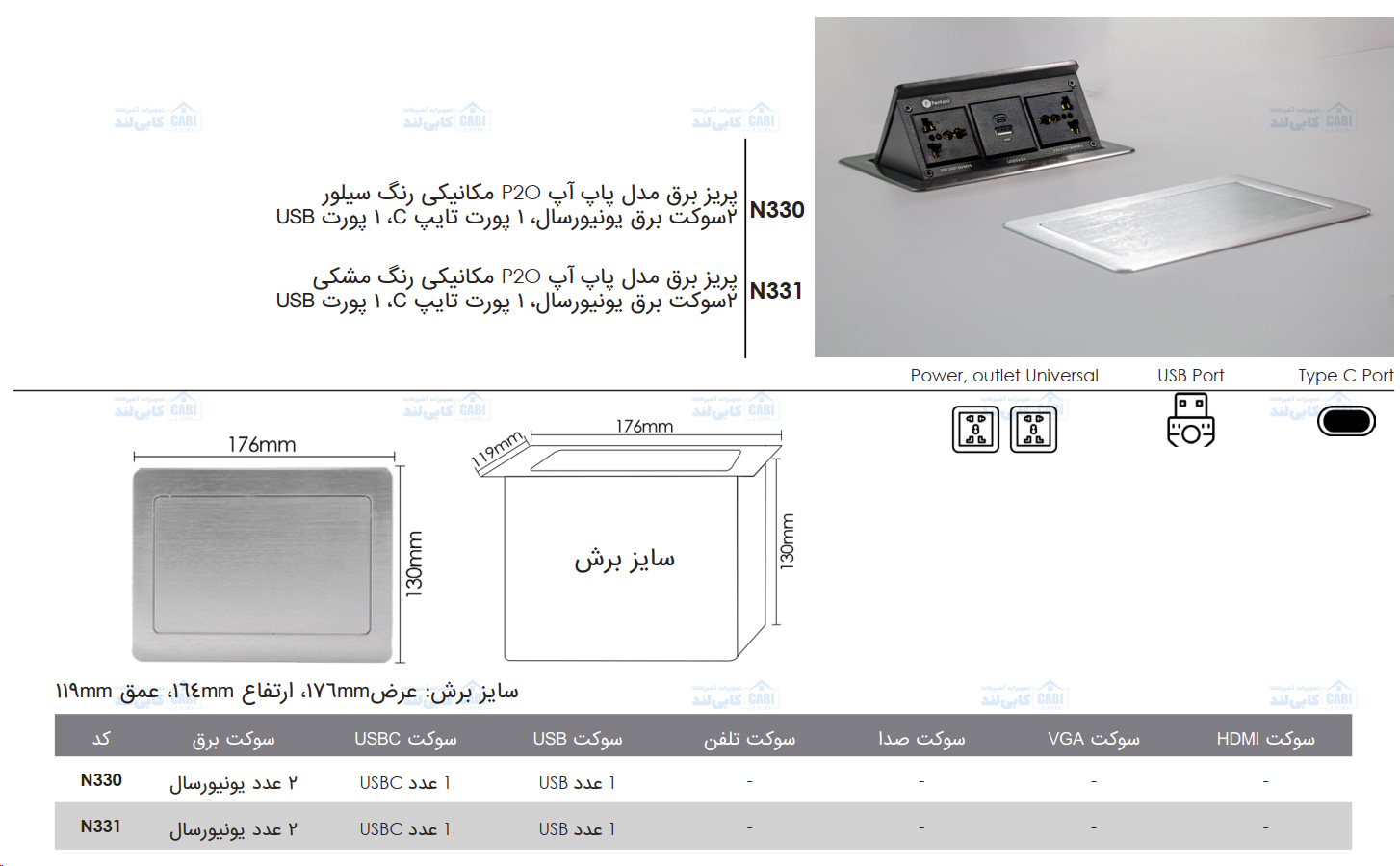 مشخصات فانتونی N330 و N331