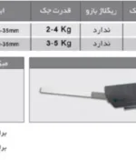 مکانیزم جک HK-F آرامبند سبک و سنگین همراه با قاب سری 1 فانتونی C100 و C101