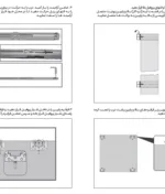 راهنمای نصب مکانیزم هوایی درب ریلی SL خطی دکوری روکار تک درب با عرض 180 فانتونی C711