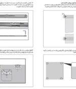 راهنمای نصب مکانیزم هوایی درب ریلی Sl خطی دکوری روکار دو درب با عرض حداکثر 360 فانتونی C712