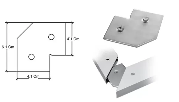 کرنر جوینت پروفیل درب ، کمد و کابینت مدل ژرمن فانتونی I202