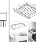 راهنمای نصب رک ریلی جای شلوار داخل کمد لباس ABS فانتونی J213, J214, J223 و J224