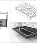 راهنمای نصب جای کفش ریلی داخل کمد لباس ABS فانتونی J217, J218, J227 و J228