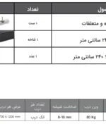 مکانیزم packet door توکار شیشه ای تک درب با عرض حداکثر ۱۲۰ فانتونی K108