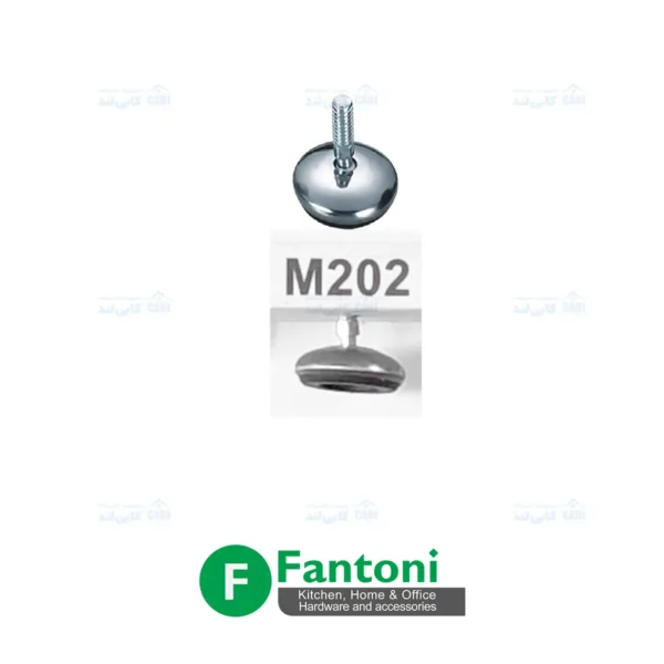 پایه فیکس کروم میز اداری فانتونی M202