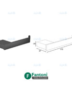 هولدر دستمال توالت پیچی رنگ مشکی مات سری G فانتونی S063