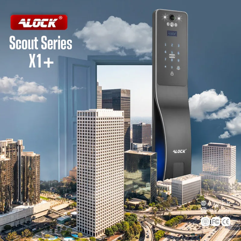 قفل اثر انگشتی دیجیتال و دستگیره تشخیص چهره ALOCK مدل Scout series (X1+)