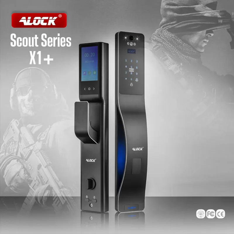 قفل اثر انگشتی دیجیتال و دستگیره تشخیص چهره ALOCK مدل Scout series (X1+)